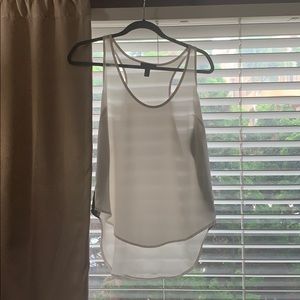 Aqua white and black tank